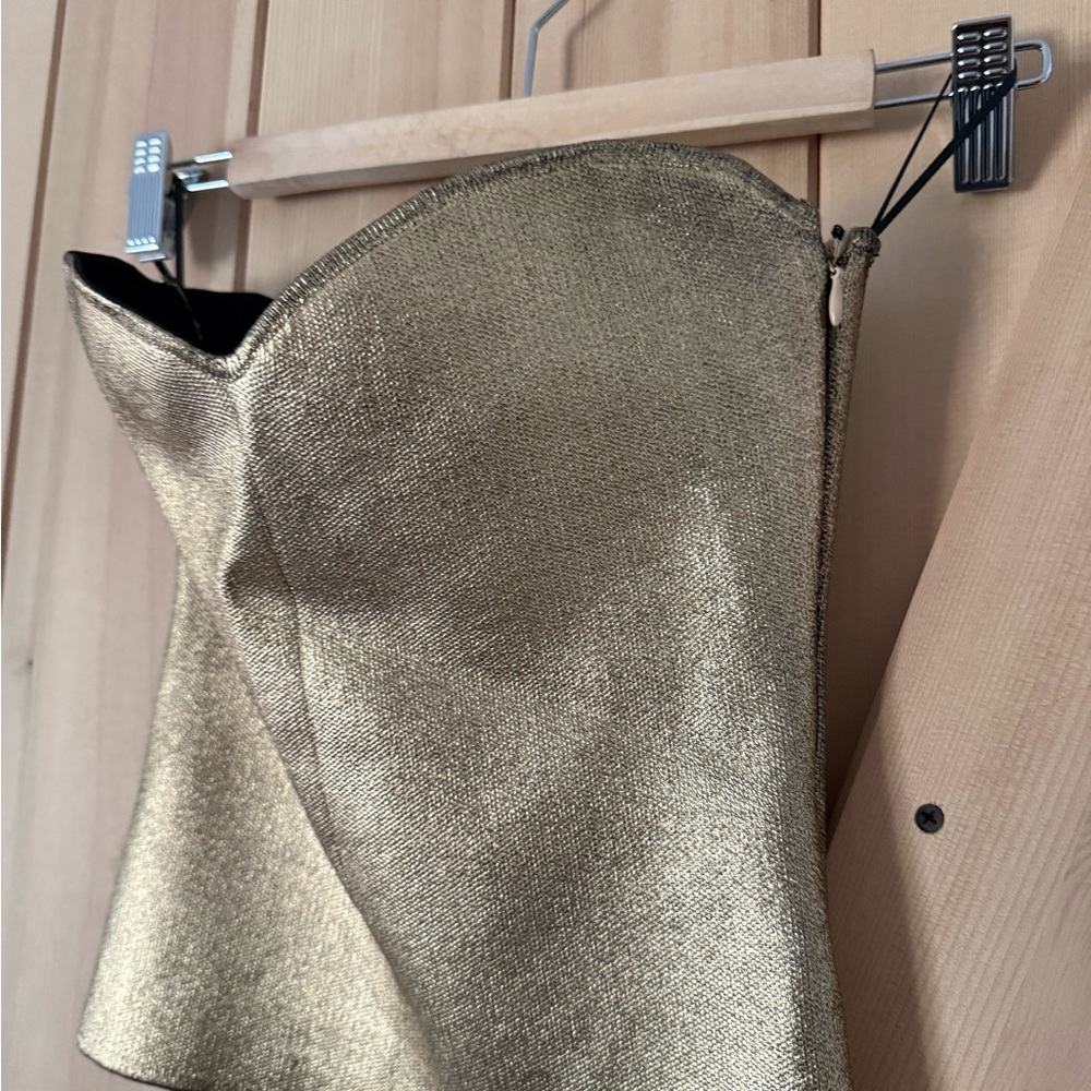 Zara Black and Gold Top